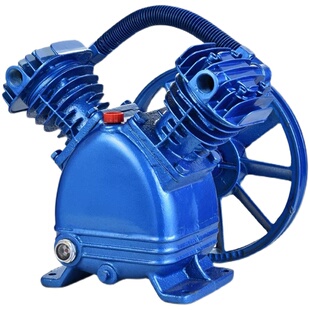 空压机机头双缸三缸气泵机头泵头0.6/80.9/81.0/8空气压缩机泵头