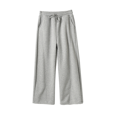 大码女装两穿女士加绒弯刀裤