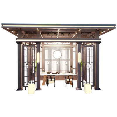 光标新中式凉亭可来厂参观