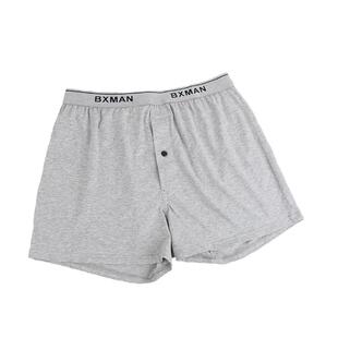 BXMAN宽松男士内裤男平角裤纯棉针织弹力阿罗裤中腰短裤男四角裤