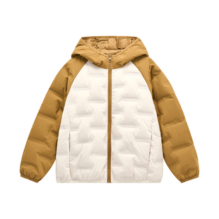 OPCP儿童轻薄羽绒服新国标90白鸭绒女童冬季外套短款男童保暖上衣