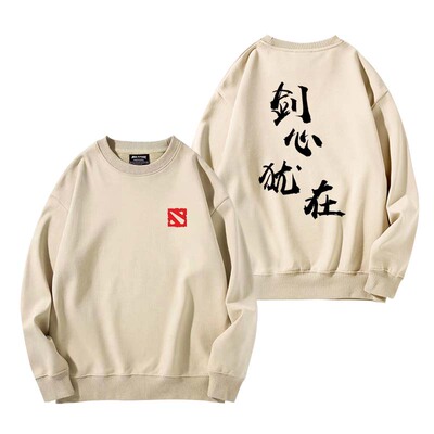 加绒柔顺亲肤保暖圆领卫衣