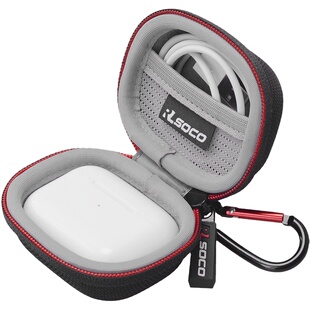 适用airpodspro3耳机保护套airpods3壳pods2蓝牙耳机硬壳包苹果AirPods4耳机保护套第四代防水防压便携包盒