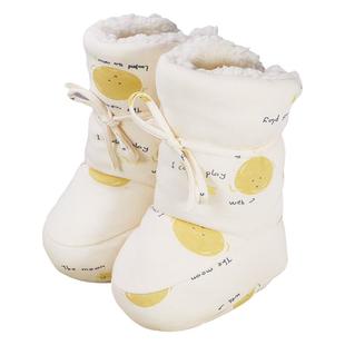 冬季婴儿棉鞋小月龄宝宝鞋子保暖婴儿鞋加绒鞋袜高帮加厚脚套不掉