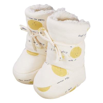 冬季婴儿棉鞋小月龄宝宝鞋子保暖婴儿鞋加绒鞋袜高帮加厚脚套不掉