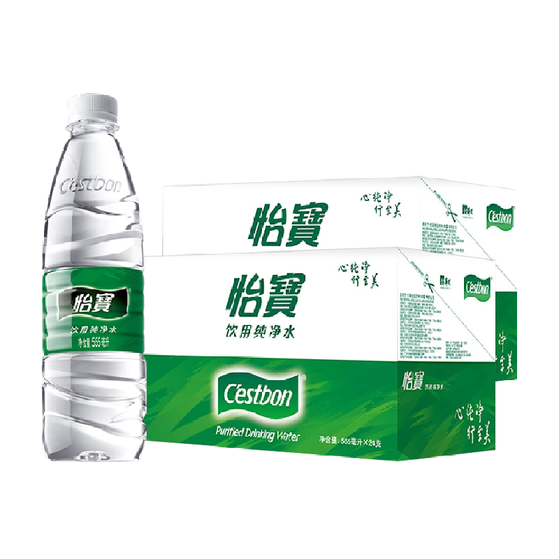 怡宝非矿泉水饮用水555ml×48瓶