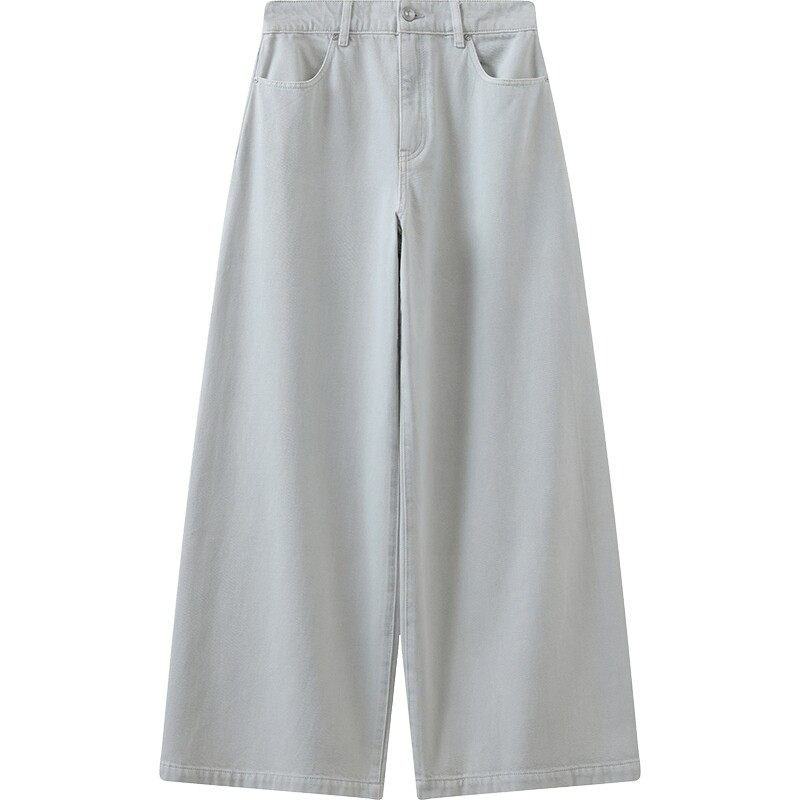 【商场同款】播26春夏新品宽松垂感阔腿裤复古牛仔裤BDT1KD1199