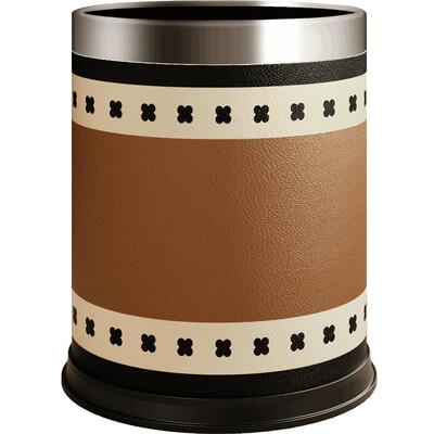 耐利森法式中古风皮革垃圾桶