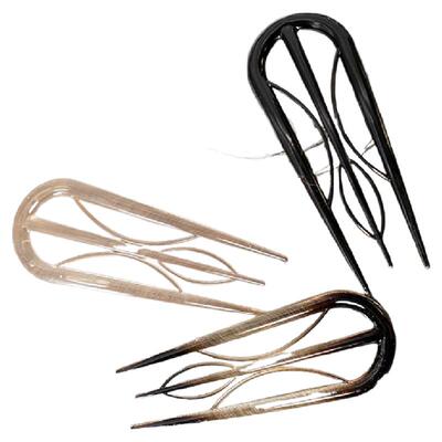 Zang又一雪简约树脂发钗