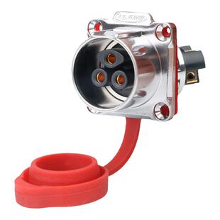 航空插头公母对接防水连接器3芯凌科LP24螺丝接线工业接头免焊接