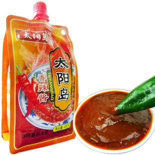 太阳岛香辣酱商用大包装450g10袋下饭大豆酱烧烤炖鱼拌面东北大酱