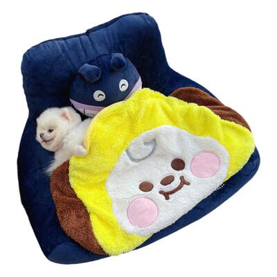 BeartoffyPet宠物棉被子猫狗四季保暖毛毯卡通异形珊瑚羊羔绒毯子