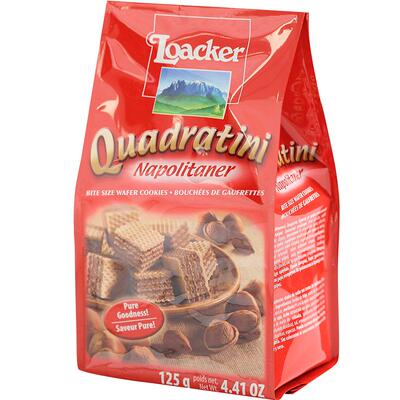 意大利莱家榛子味粒粒装威化饼干