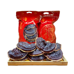 【买1斤送半斤】正宗金边灵芝250g菌味浓郁煲汤煮水泡酒送礼佳品