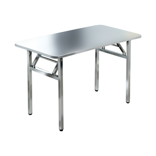 不锈钢餐桌可折叠夜市摆摊简易便携家用长方形正方形户外吃饭桌子