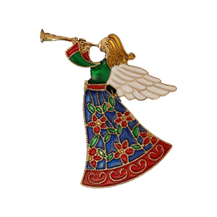 B吹号女神小天使胸针女别致可爱复古设计感小众西装外套胸花艺术