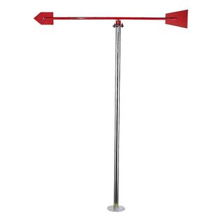 不锈钢风向标户外屋顶测风向化工工厂验厂安检夜间反光金属风向仪