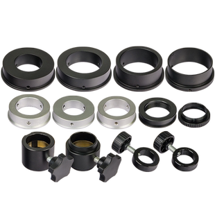 SZM体视显微镜转接环配件调焦托架76MM转50MM/40MM单筒镜头工业相机CS转接口金属限位环固定位环