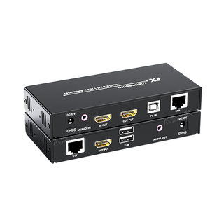 阿卡斯电子 HDMI网线延长器带独立音频网络传输器USB鼠标键盘150米1080P高清KVM网络信号延长器