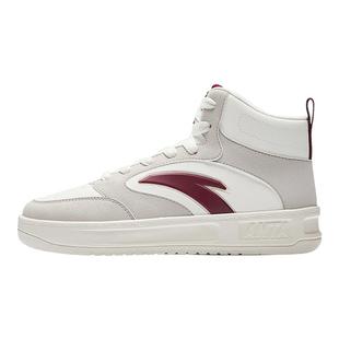 安踏高帮女鞋2026新年红板鞋厚底增高运动鞋青少年轻便冬季休闲鞋