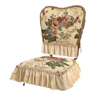 欧式餐椅套罩美式椅子坐垫四季家用皮凳子垫防滑餐桌布桌旗椅垫子