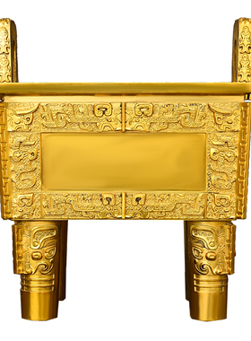 纯黄铜四方鼎司母戊鼎摆件鼎盛