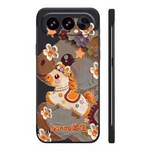 适用于荣耀500pro手机壳400马年好事发生简约300PRO无边框200荣耀100半包50不顶膜Magic8新款7PRO创意6硬壳