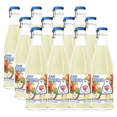 北冰洋鲜榨苹果汁气泡水236ml