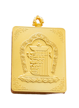 十相自在唐卡壳嘎乌盒吊坠