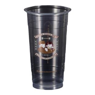 95/90口径一次性奶茶杯子商用PP塑料杯一次奶茶杯透明杯盖豆浆杯