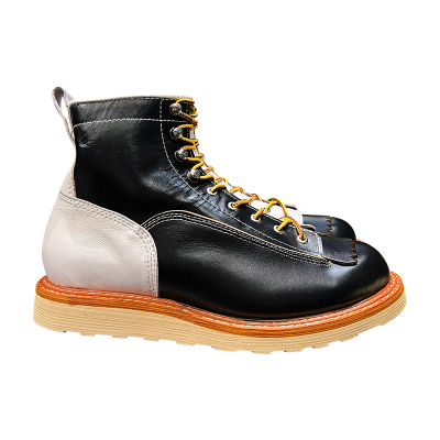 阿美咔叽鞋时尚工装头层牛皮短靴