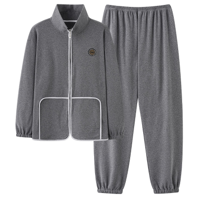 秋冬特大码睡衣男德绒套装胖子拉链厚加肥加大300斤330斤6XL7XL