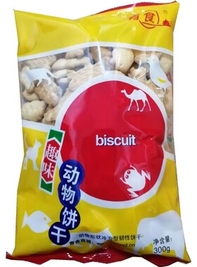青食趣味动物饼干300g