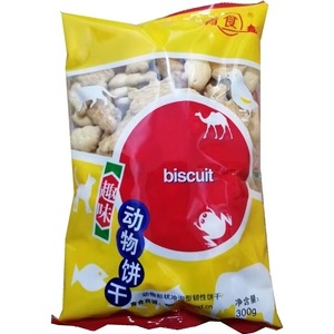 青食趣味动物饼干300g