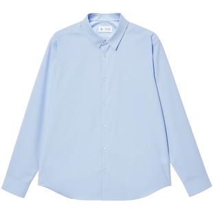 杰克琼斯男装秋季新款商务配色挺阔有型抗皱休闲标准正肩长袖衬衫