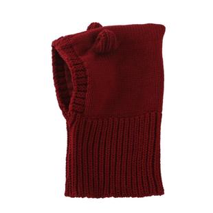 婴儿帽子冬季新年红色护耳宝宝围脖一体帽男孩女童防风套头毛线帽