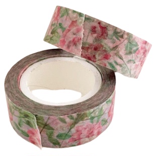 韩国Popo factory复古宫廷碎花草莓美纹纸手帐胶带花边封口贴ins