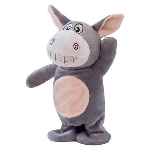 网红沙雕电动走路小毛驴毛绒玩具佩奇小猪录音说话USB充电可遥控