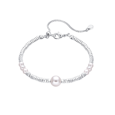 EAUFLORA碎银子珍珠手链串珠轻奢精致高级女款2025新款小众手饰