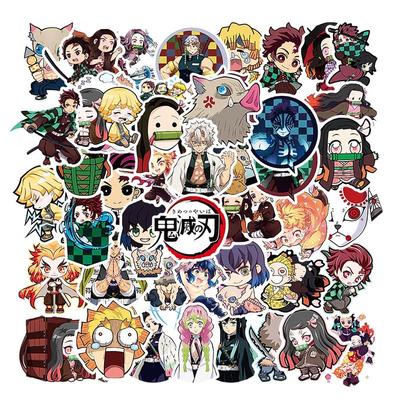 50张日漫鬼灭之刃贴纸周边炭治郎