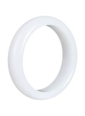 天然新疆和田羊脂白金丝玉手镯女