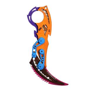 木制军工刀拼装模型变形折叠爪刀手工制作木质3D立体拼图益智玩具