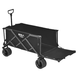 原始人露营推车户外营地车可折叠聚拢款旅行手拉车后开野营小拖车