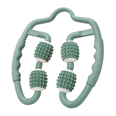 橡胶滚轮肌肉放松环形夹腿按摩器