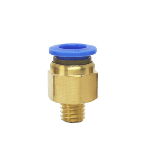 气管公制快速接头模具铜水嘴螺纹直通气动快插快接PC6/M8/M10/M12