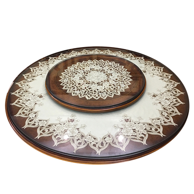 刺绣布艺台布雪丽圆桌布中式盖巾