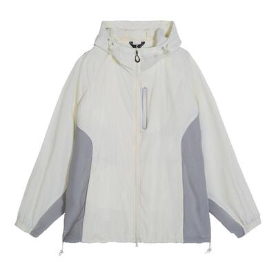 ALLIN 户外UPF50+撞色皮肤衣男女同款夏季薄款连帽防晒衣休闲外套