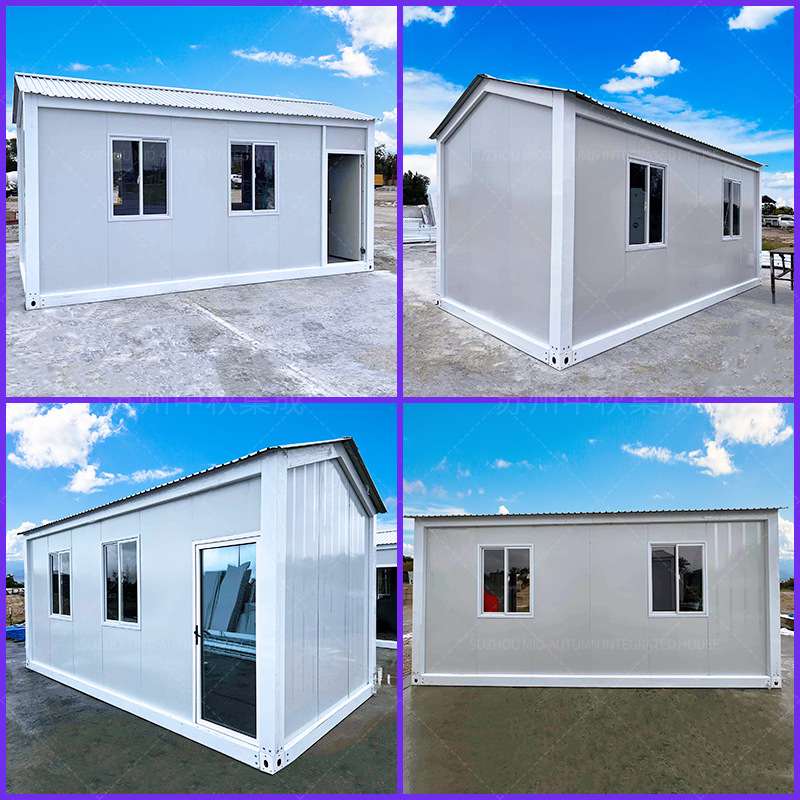 尖顶集装箱房厂家出口户外移动工具间活动房尖顶集装箱活动板房子