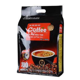 西贡炭烧咖啡速溶100条装越南进口正品三合一3in1原味猫屎实惠装