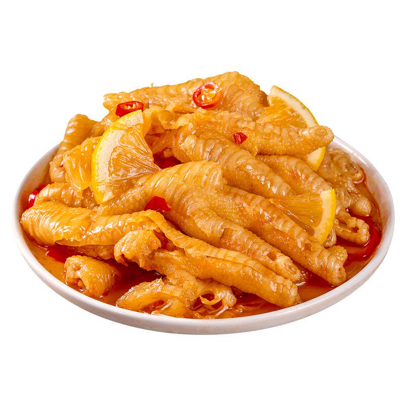 柠檬酸辣无骨鸡爪商用批发